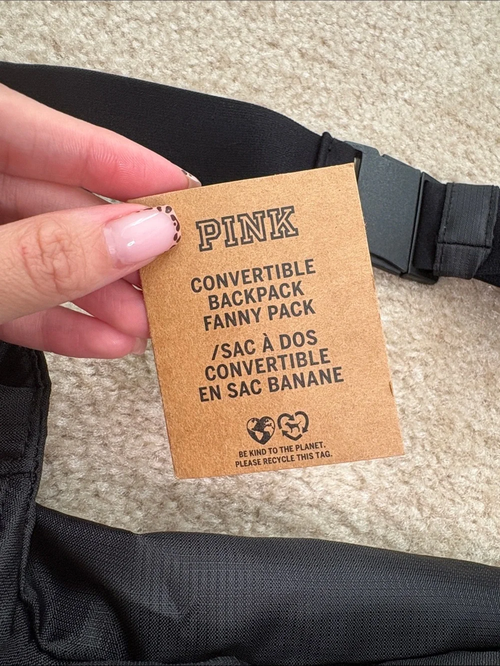 PINK Victoria’s Secret Convertible Backpack Fanny Pack